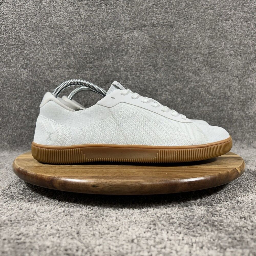 Flux Adapt Trainer Mens 9 Women’s 10 White Gum Athletic Knit Shoes No Insoles